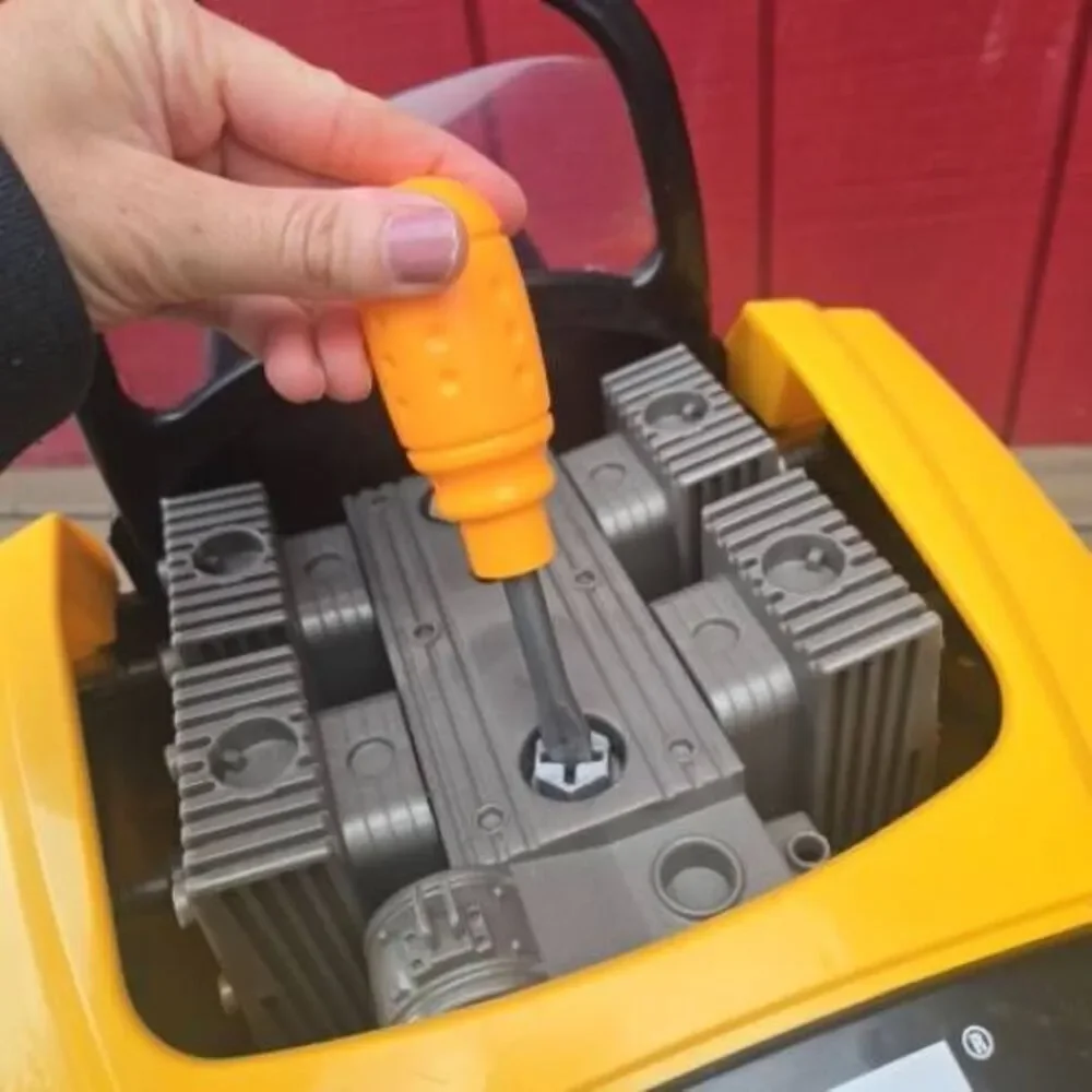 CAT truck toy engine klein And Home Depot talking tool box. Mechanic Toys
